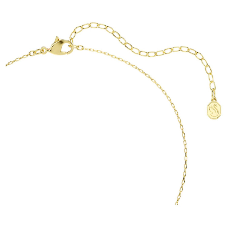 Idyllia pendant Mixed cuts, Heart, Key, Pink, Gold-tone plated